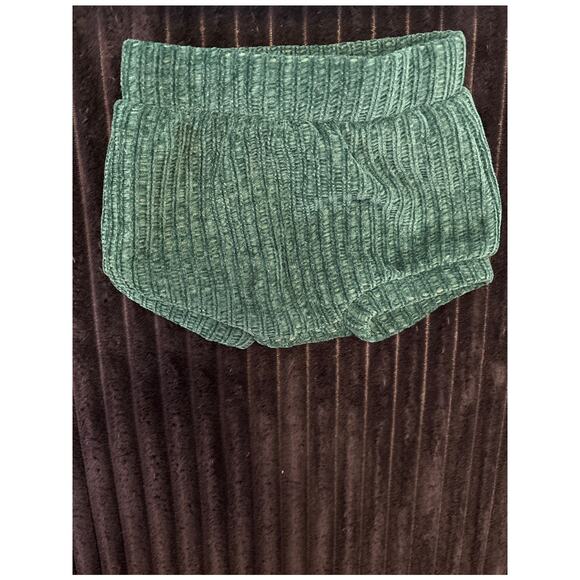 Cat & Jack Chenille Sweater Top & Bottom 0-3 Months Green Set - Picture 2 of 4